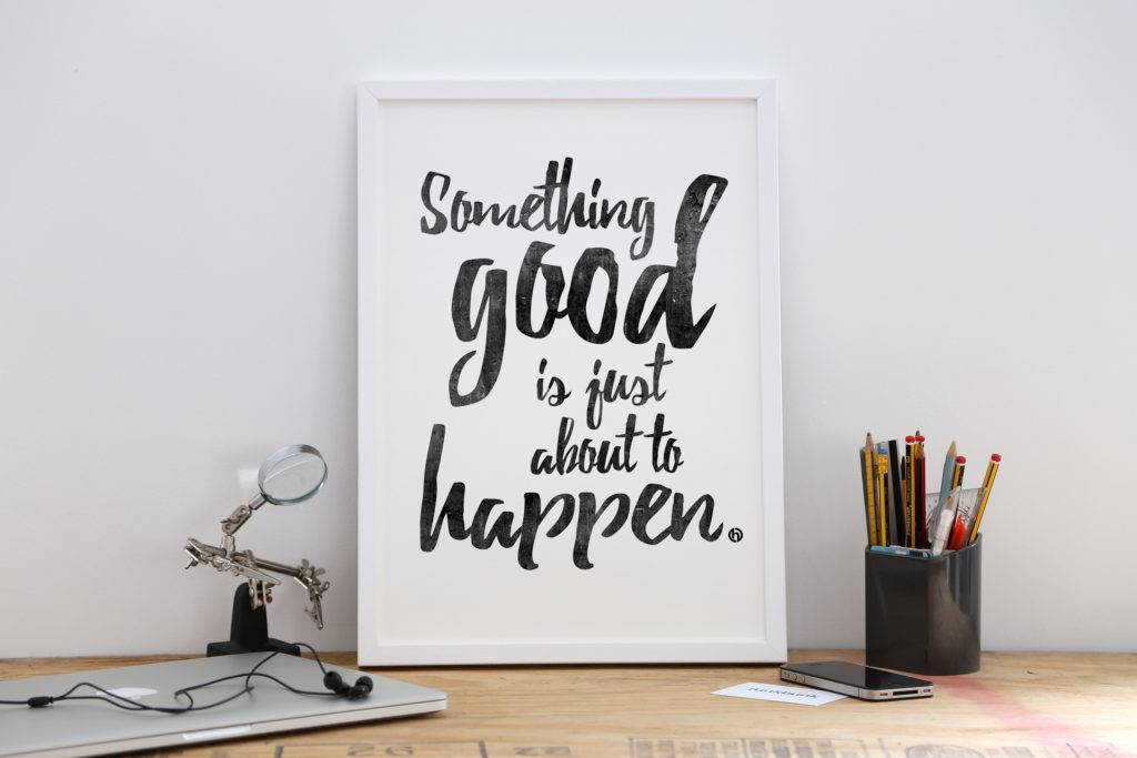 Motivational A3 poster prints - Something Good