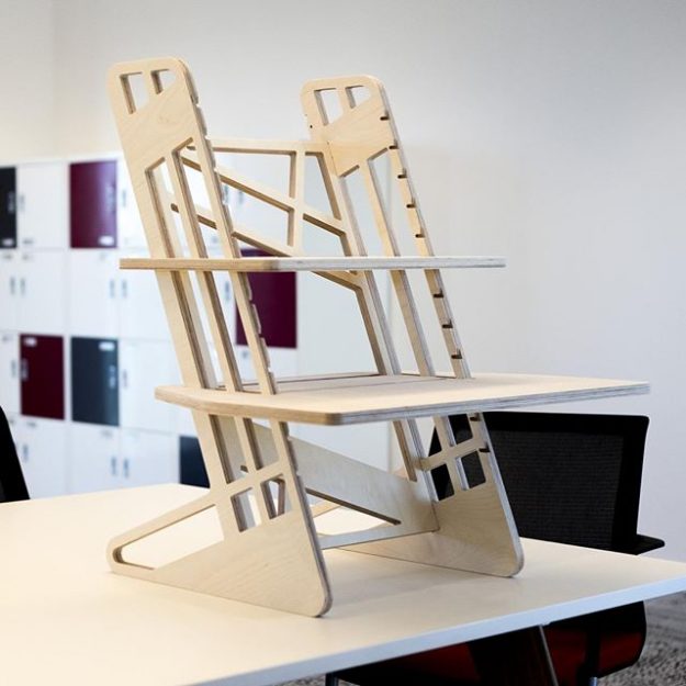 A fresh S-Desk 22 awaiting some stand up hustle. Pictured at the very nice Grant Thornton coworking space in Milton Keynes, UK.  You can get yours direct from us. Link in bio