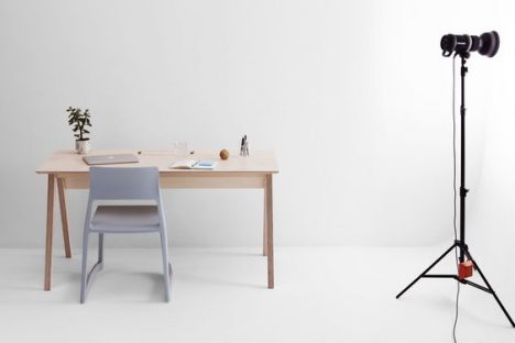 Plywood Desk Open Desk