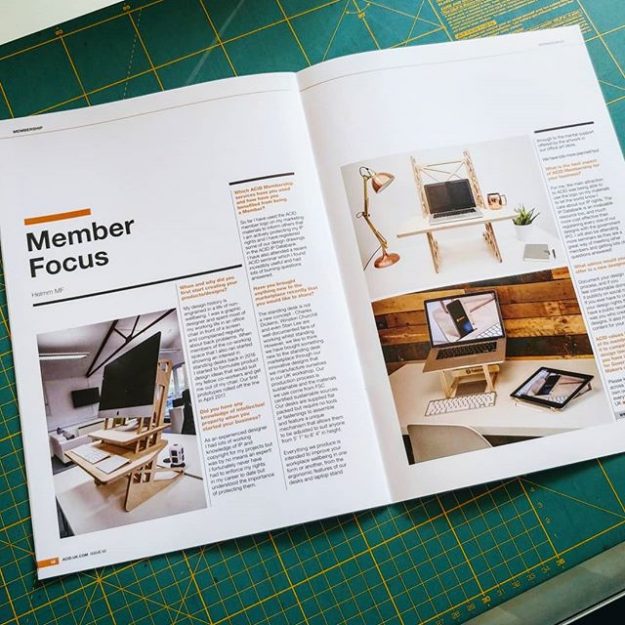So nice to open up this morning’s post and flick through the latest edition of the A©ID magazine and see our produxts featured across two pages! Thank you @anti.copying.in.design for the double page spread. It looks great! We will publish the article on our website